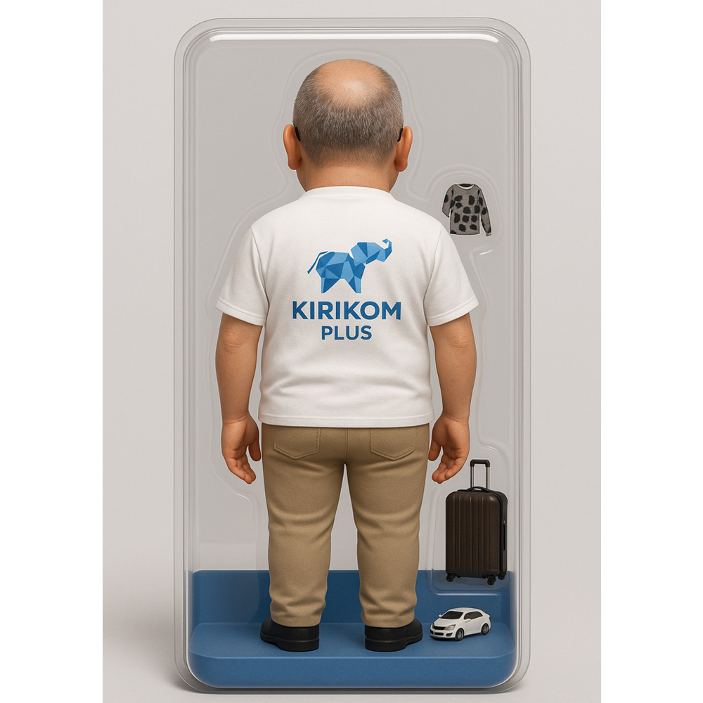 Person with background